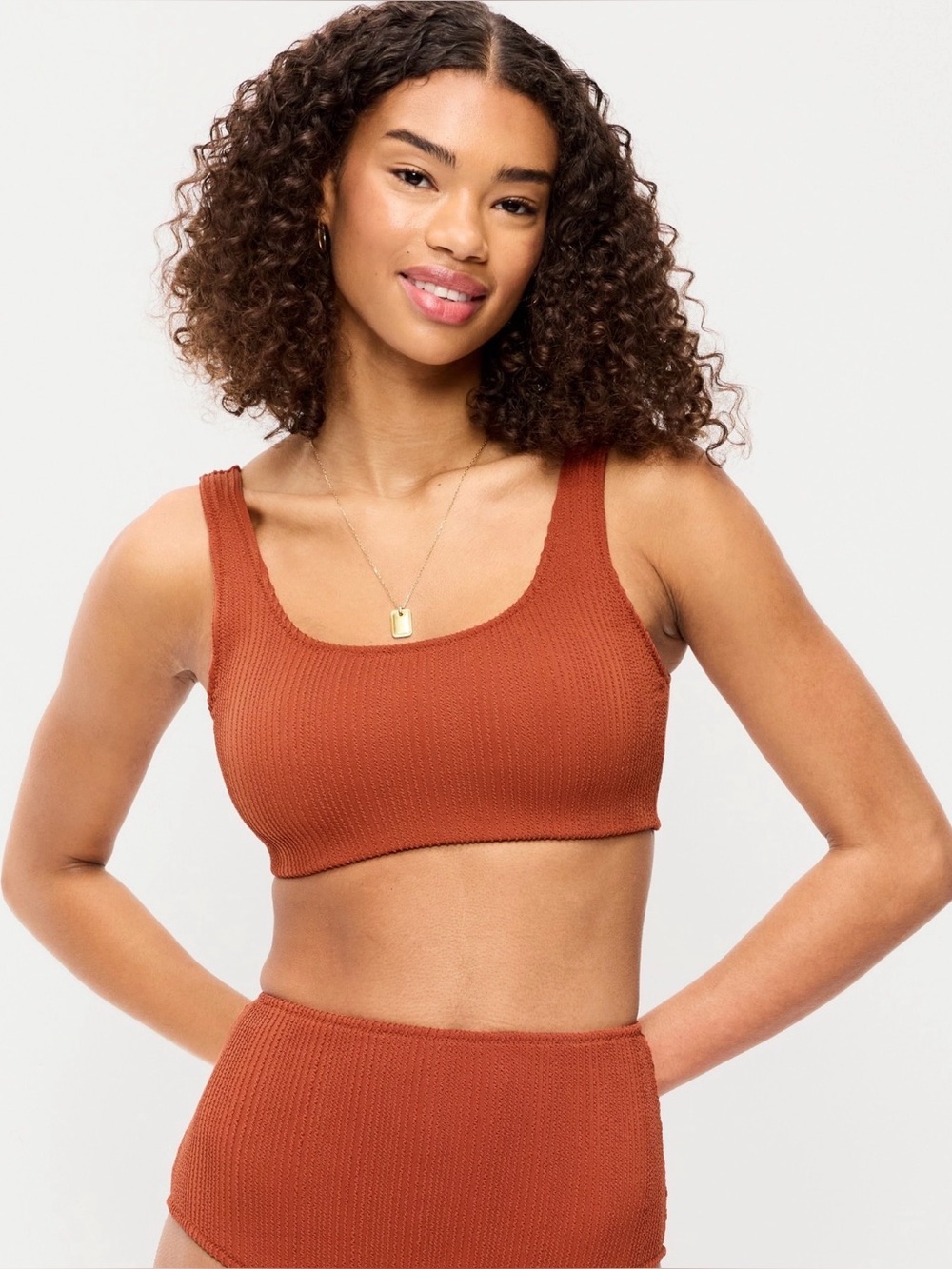 NWT Old Navy Ribbed High-Waisted Bikini